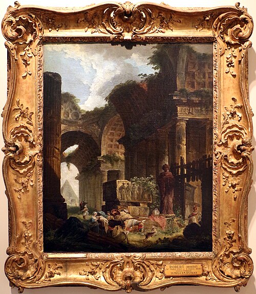 tempio in rovina, 1770, Hubert Robert