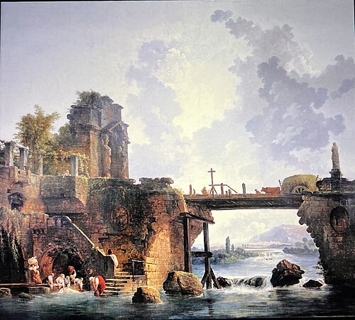 Pont romain, 1800, Hubert Robert