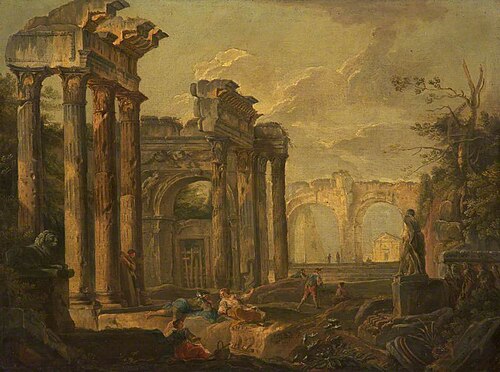 Capricci of Classical Ruins, , Hubert Robert