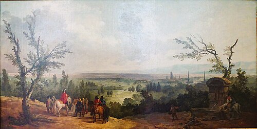 Louis XIV devant l'aqueduc de Maintenon, 1800, Hubert Robert