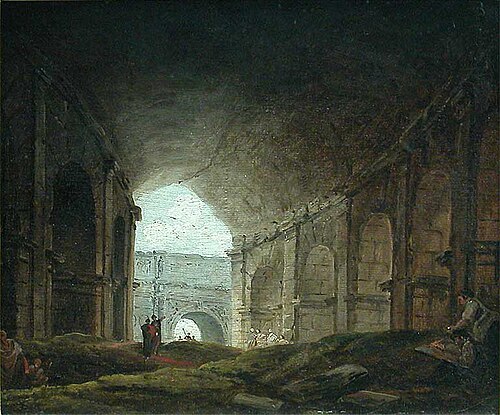 Inside the Colosseum, 1759, Hubert Robert