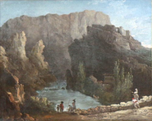 Fontaine de Vaucluse, 1783, Hubert Robert