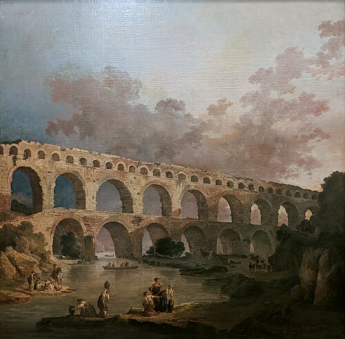 The Pont du Gard, 1786, Hubert Robert