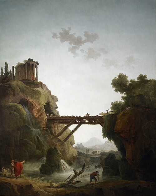 Vue fantastique de Tivoli, 1789, Hubert Robert