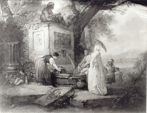 Scene at a Well, 1750, Hubert Robert