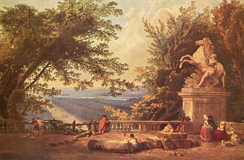 La Terrasse de Marly, 1750, Hubert Robert