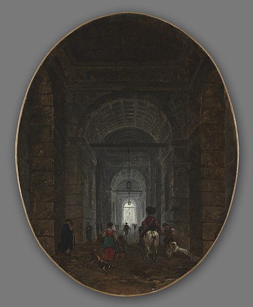 The Grotto of Posillipo, 1769, Hubert Robert