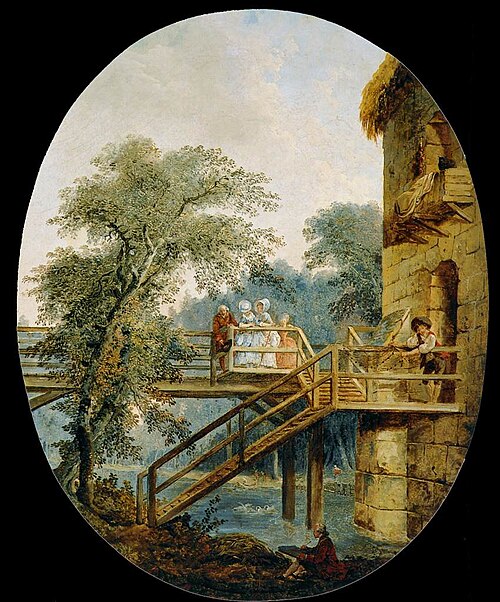 La Passerelle, 1775, Hubert Robert