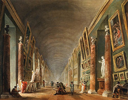 The Grande Galerie, 1801, Hubert Robert