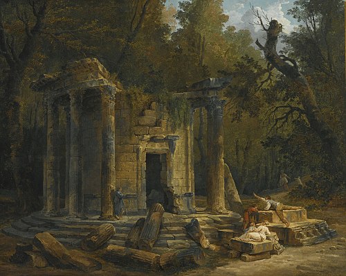 Temple of Philosophy at Ermenonville, , Hubert Robert