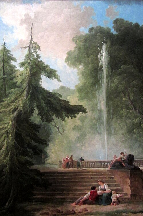 Le Jet d'eau, 1794, Hubert Robert