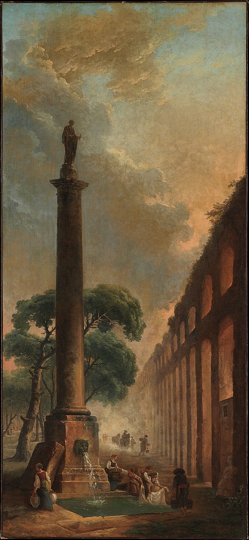 The Fountain, 1750, Hubert Robert