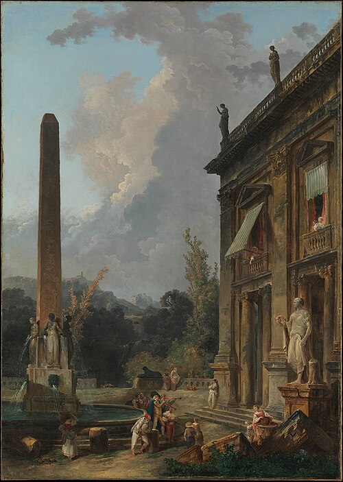 Wandering Minstrels, 1750, Hubert Robert