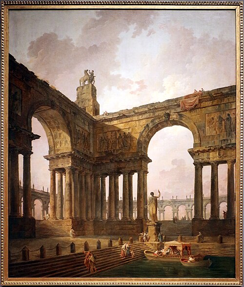The Landing Place, 1787, Hubert Robert