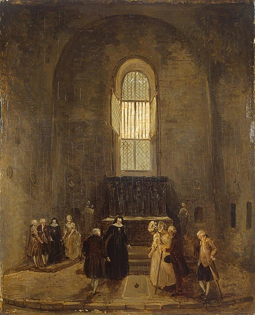 Examining an Old Church, 1770, Hubert Robert