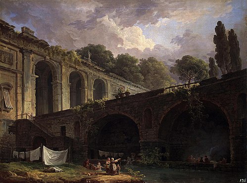 Villa Madama near Rome, 1767, Hubert Robert