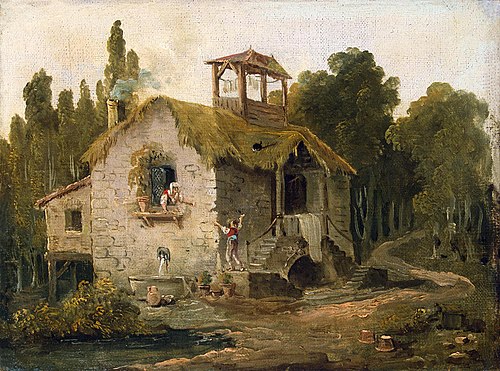 Cottage in the Forest, 1796, Hubert Robert