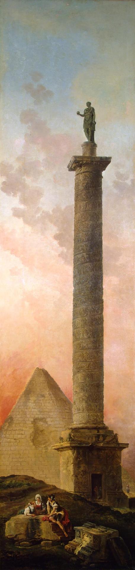 Landscape with a Triumphal Column, 1773, Hubert Robert