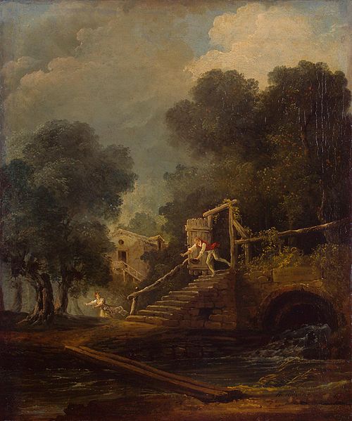 Flight of Galatea, 1780, Hubert Robert