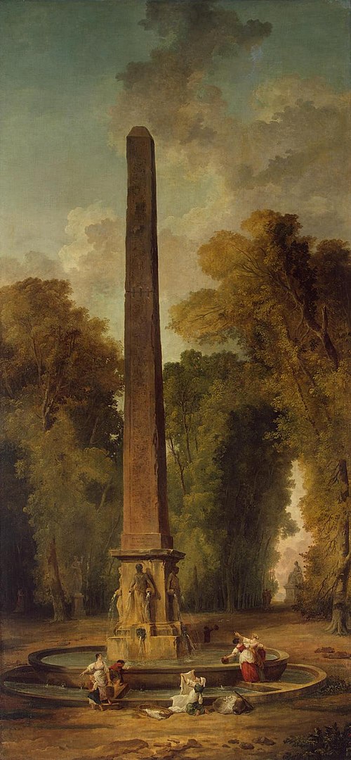Landscape with an Obelisk, 1802, Hubert Robert