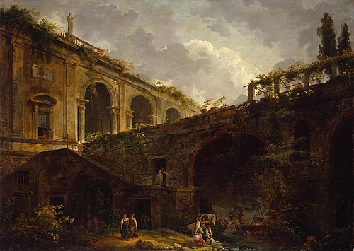 Villa Madama near Rome, 1760, Hubert Robert