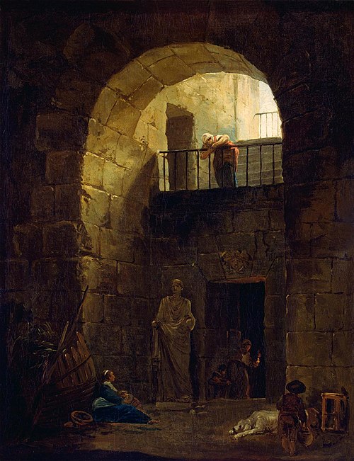 Neglected Statue, 1790, Hubert Robert