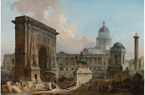 The Monuments of Paris, 1789, Hubert Robert