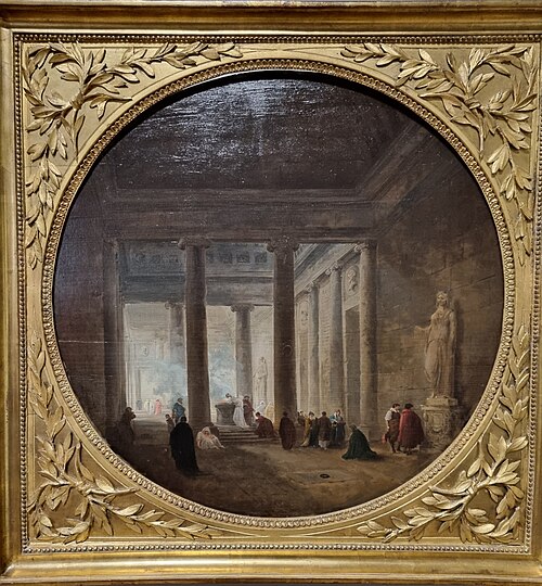 Inside an Ancient Temple, 1798, Hubert Robert