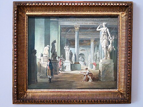 The Salle des Saisons in the Louvre, 1802, Hubert Robert