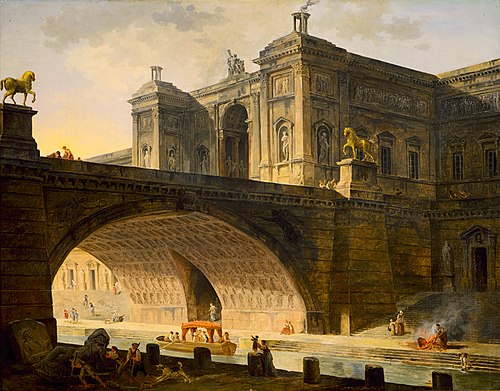 Architectural Fantasy, 1805, Hubert Robert
