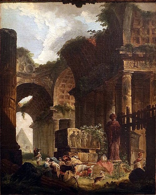 Templo em Ruínas, 1775, Hubert Robert