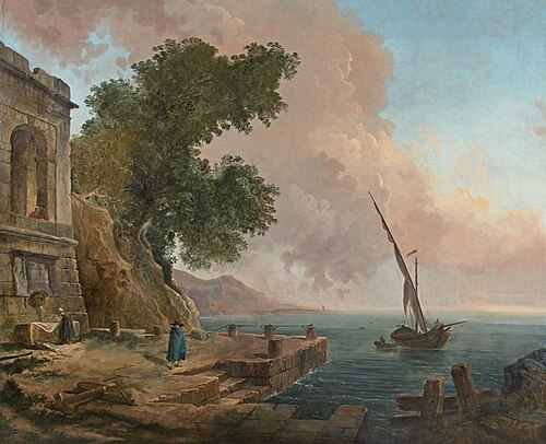 Embarcadère méditerranéen, 1771, Hubert Robert