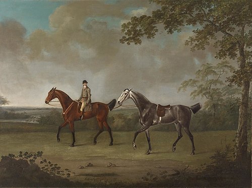Two Horses with a Groom, 1780, Francis Sartorius