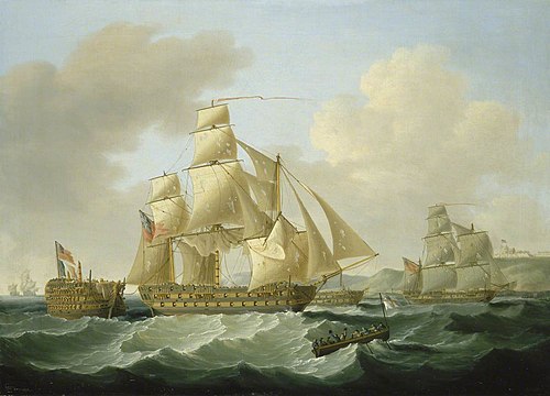 Strachan's Action after Trafalgar, 4 November 1805: Bringing Home the Prizes, 1807, Francis Sartorius