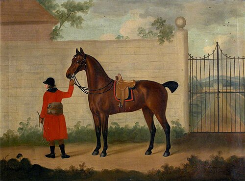 Bay Horse outside a Gate, 1786, Francis Sartorius