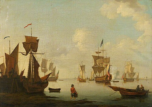 Estuary Scene in a Calm, , Francis Swaine