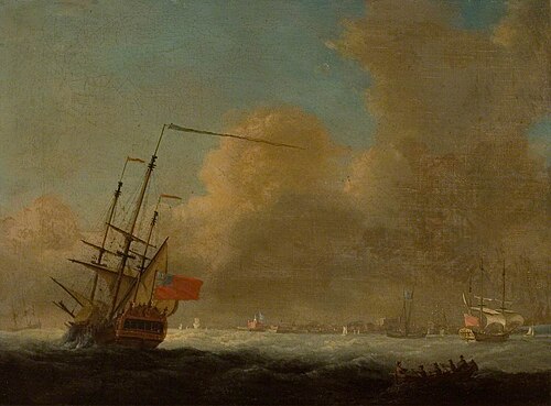 Men o' War off Sheerness, , Francis Swaine