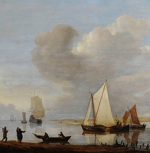Dutch Shipping moored in an Estuary, 1777, Francis Swaine