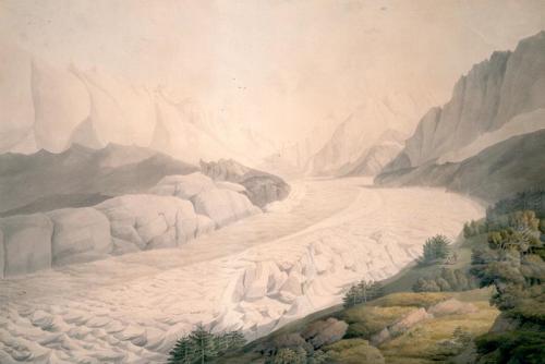 Francis Towne - Mer de Glace, Chamonix, 1798, Francis Towne