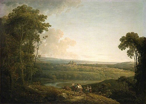 Exeter from Exwick, Devon, 1773, Francis Towne