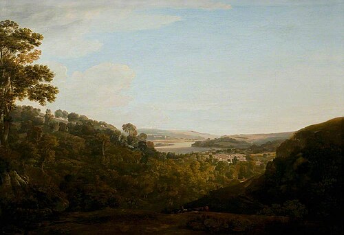 The Valley of the Teign, Devonshire, 1780, Francis Towne