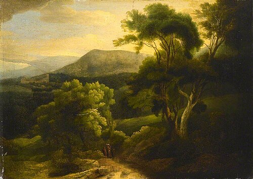At Tivoli, Mountain Landscape in the Alban Hills, Italy, 1800, Francis Towne