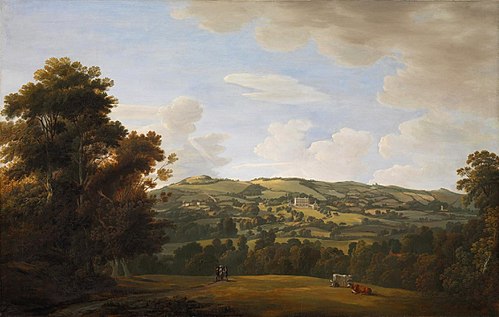 Haldon Hall, near Exeter, 1780, Francis Towne