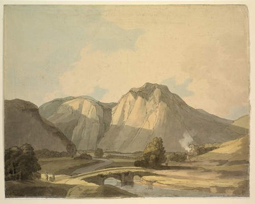 View of Mountains near Aberddwla, Wales, , Francis Towne