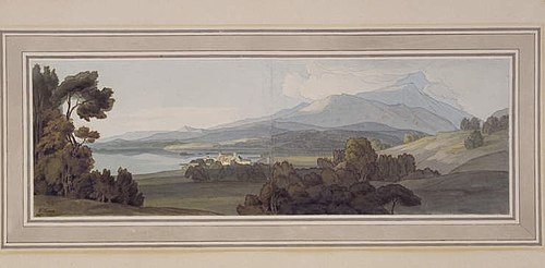 Ambleside (or Lake Windemere from Ambleside), 1786, Francis Towne