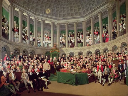 The Irish House of Commons, 1780., 1780, Francis Wheatley