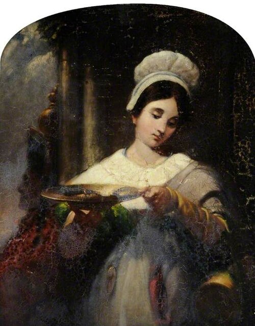 Girl Holding a Silver Salver, , Francis Wheatley