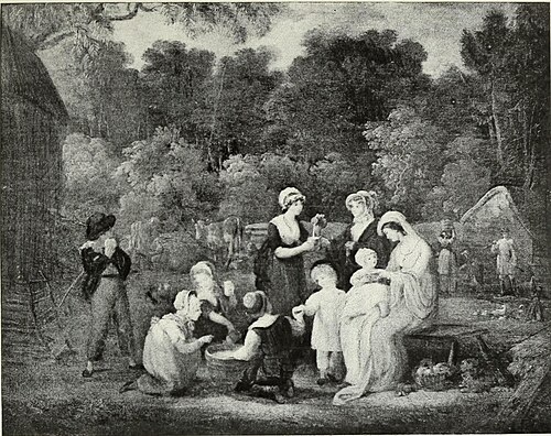 Visit to the Farm, 1800, Francis Wheatley
