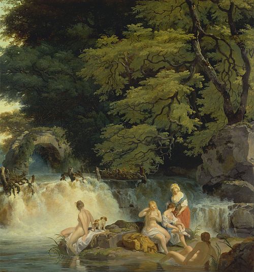 The Salmon Leap, Leixlip, 1783, Francis Wheatley