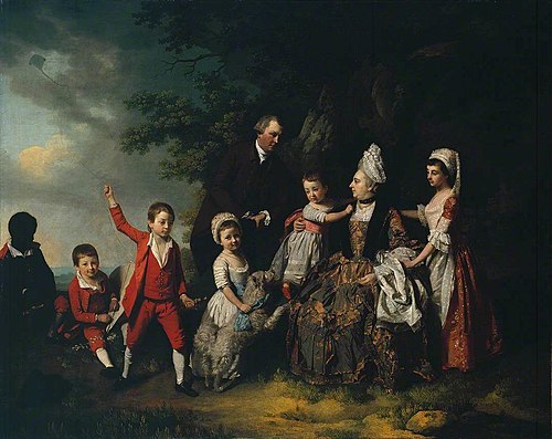 A Family Group in a Landscape, 1775, Francis Wheatley